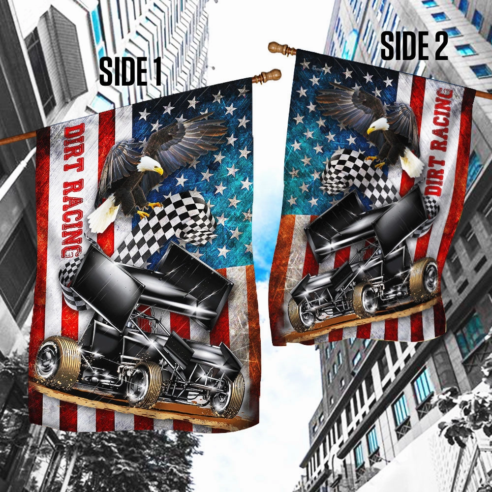 Sprint Car Racing American Flag THH3168F