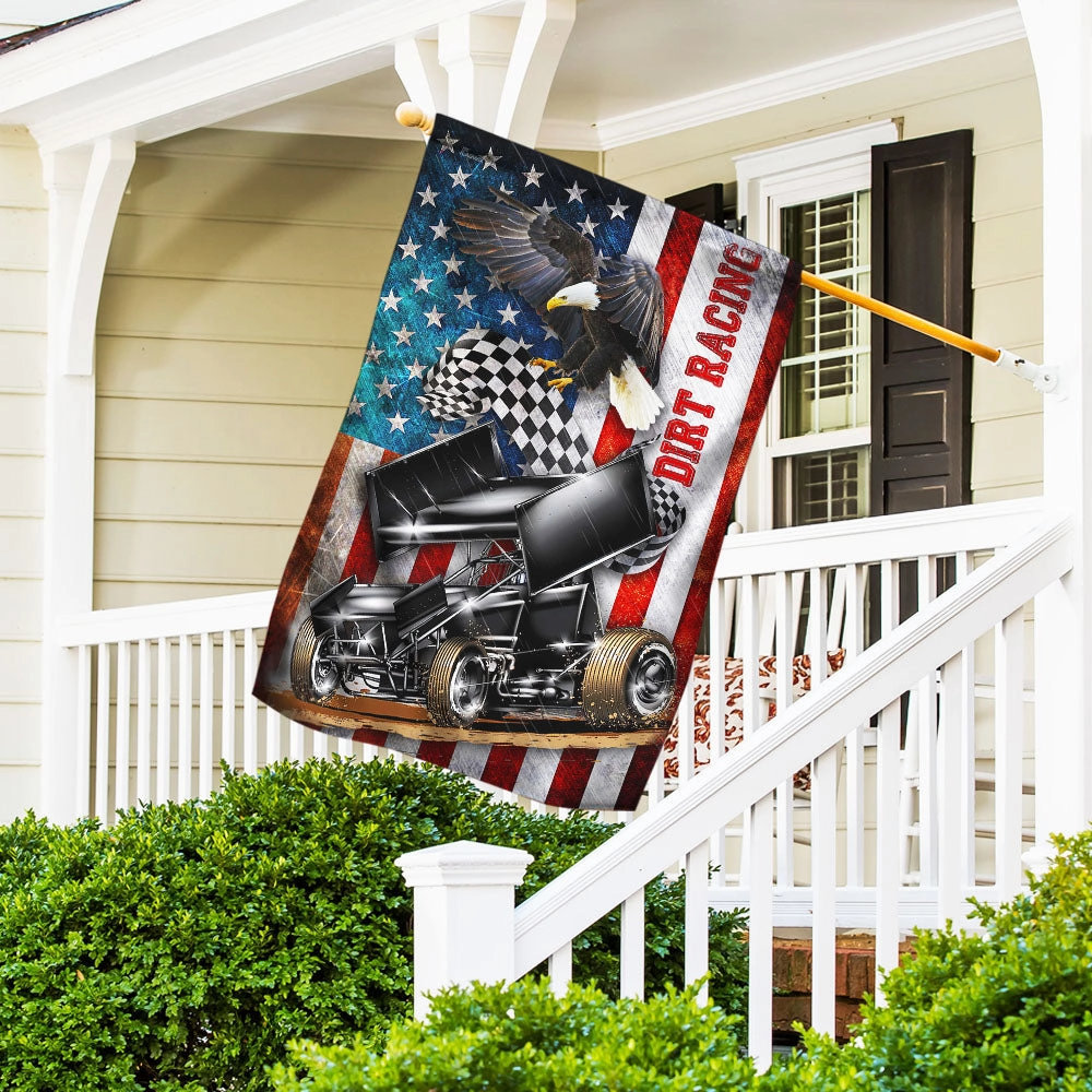 Sprint Car Racing American Flag THH3168F