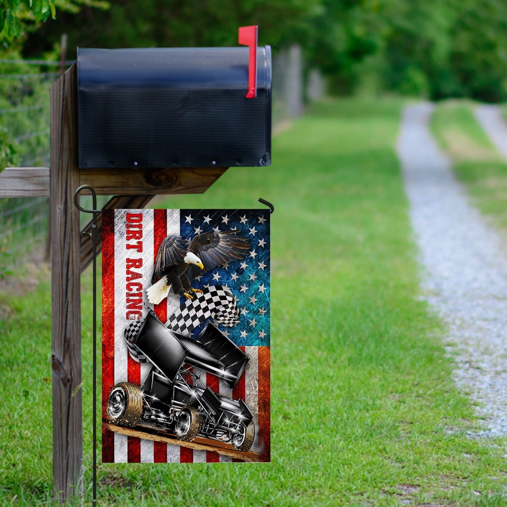 Sprint Car Racing American Flag THH3168F