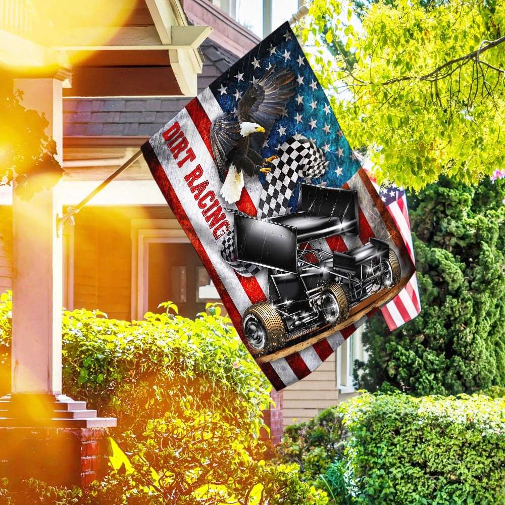 Sprint Car Racing American Flag THH3168F
