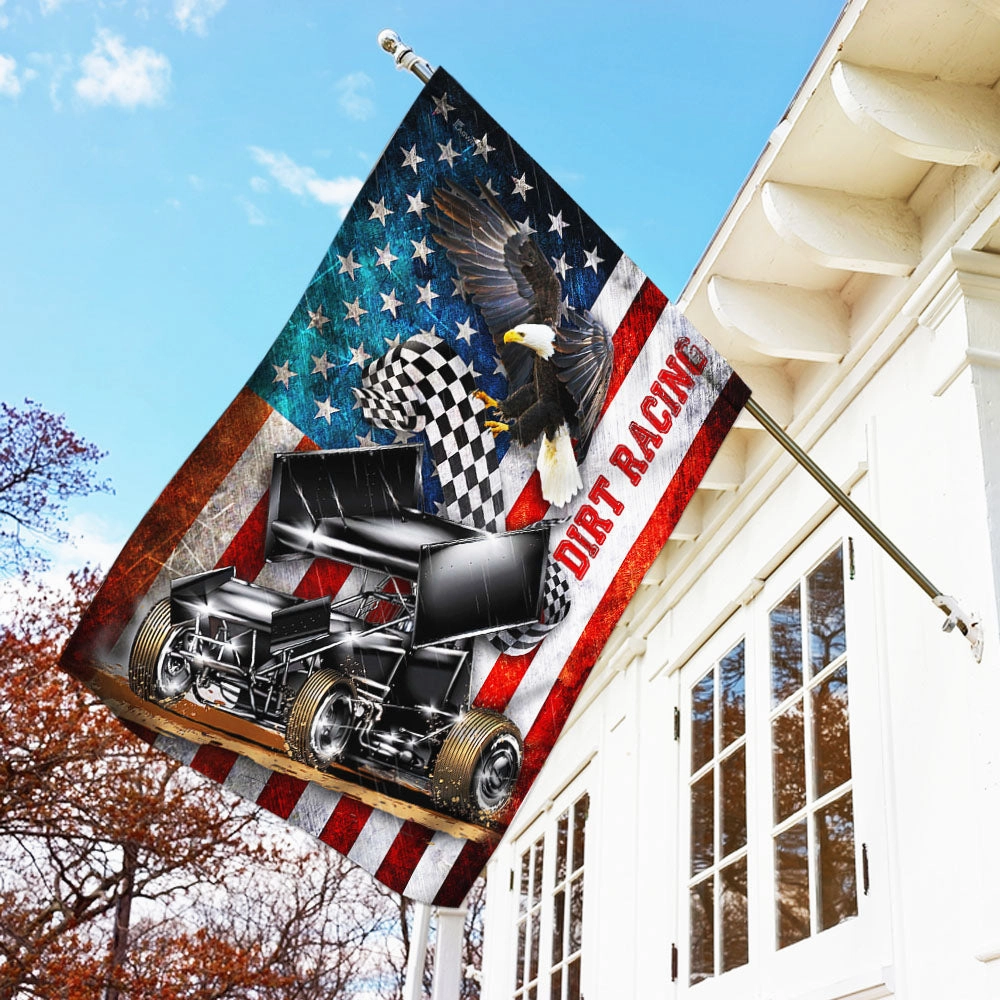 Sprint Car Racing American Flag THH3168F