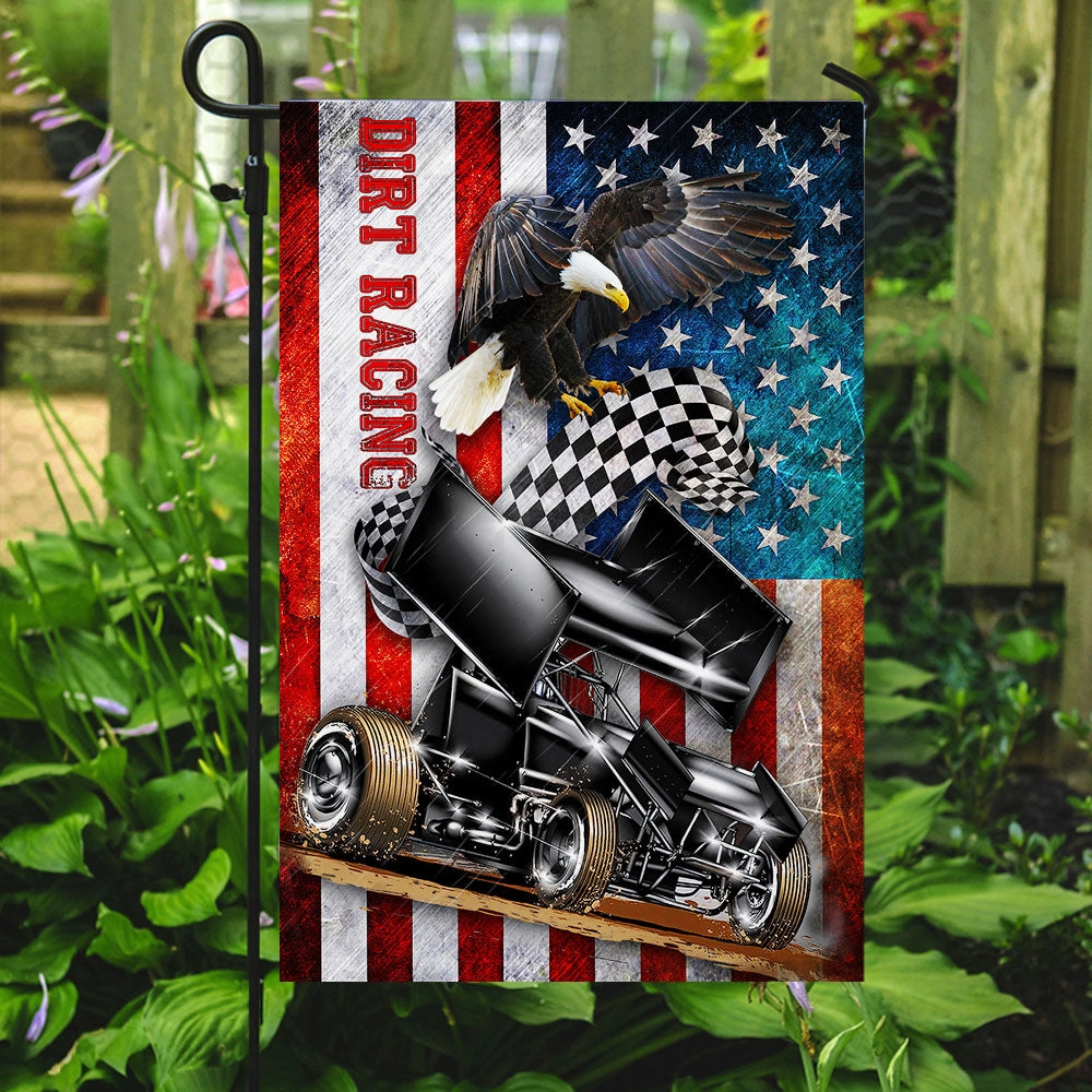 Sprint Car Racing American Flag THH3168F
