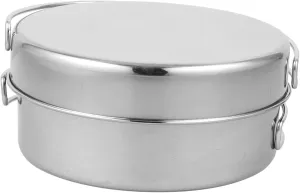 Stainless Steel Pot Set Camping Cookware 2-3 Person Outdoor Cooking Pan Kit for Camping Hiking BBQ