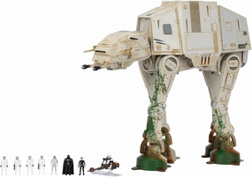 STAR WARS Micro Galaxy Squadron at-at Walker (Endor) Amazon Exclusive - 10-Inch Vehicle with Lights, Sounds, Action Zones, and Accessories (Toys for Kids Ages 8 and Up)