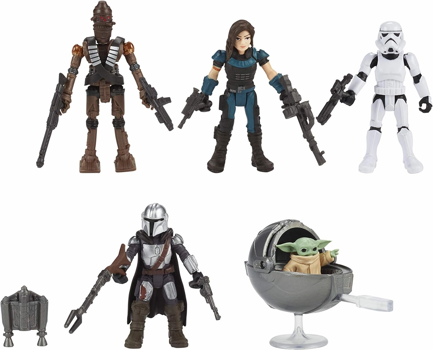 STAR WARS Mission Fleet Defend The Child 2.5-Inch-Scale Figure 5-Pack with Accessories, Toys for Kids Ages 4 and Up