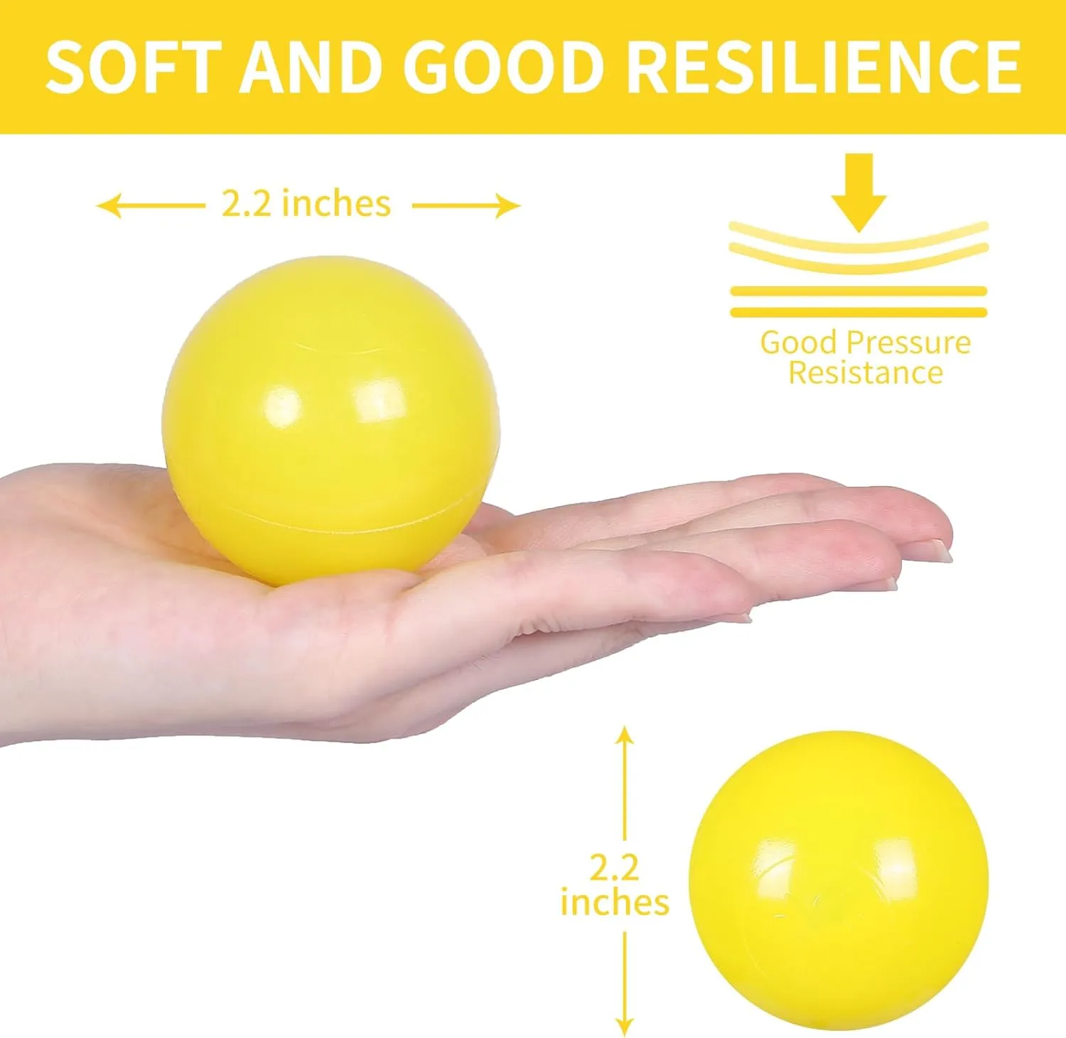 STARBOLO Ball Pit Balls for Kids - 100 170 Pack Crush Proof Plastic Refill Balls for Ball Pit, 2.2 Inch Bright Colors Phthalate and BPA Free for Toddlers Pool