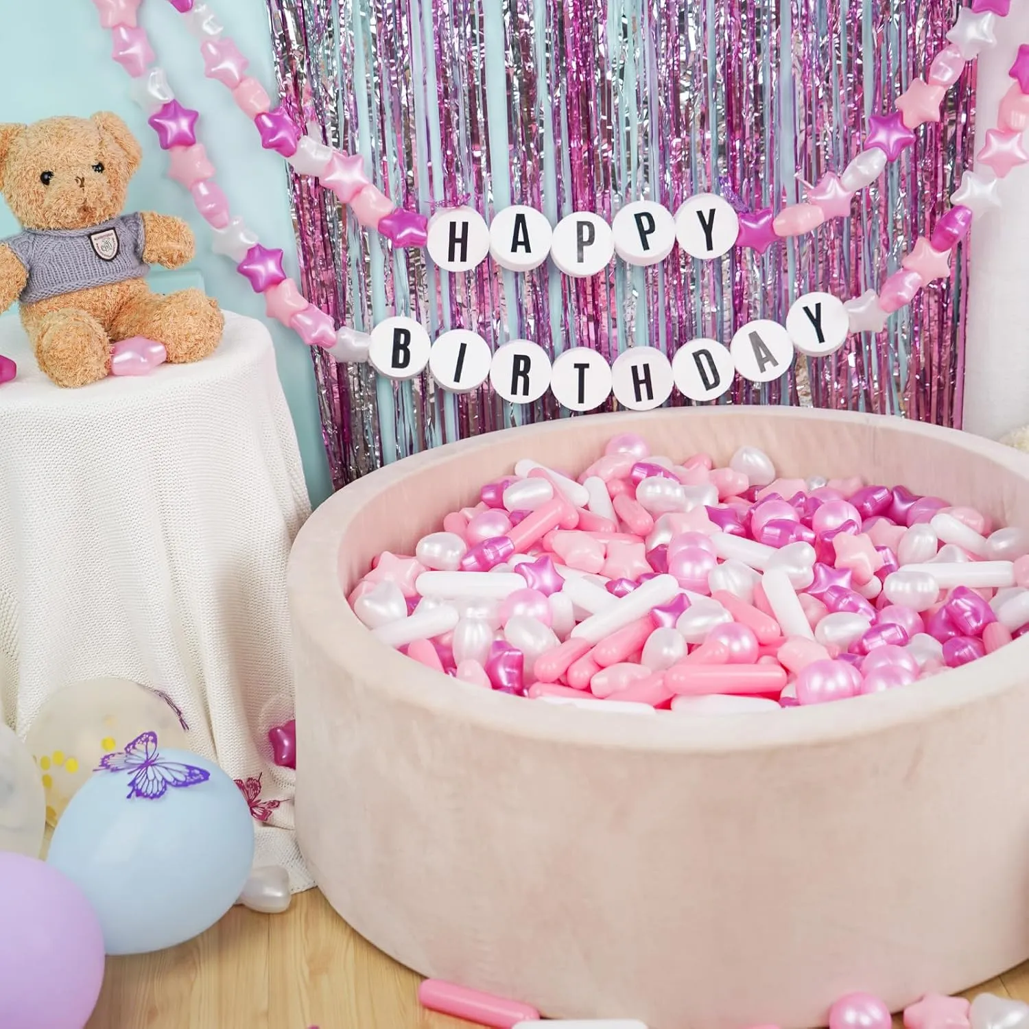 STARBOLO Ball Pit Balls for Toddlers - Pack of 150 BPA Free Phthalate Free Crush Proof Plastic Pit Balls Pearl Colors Play Toys for Kids Ball Pit, Pool,Play Tent,Party