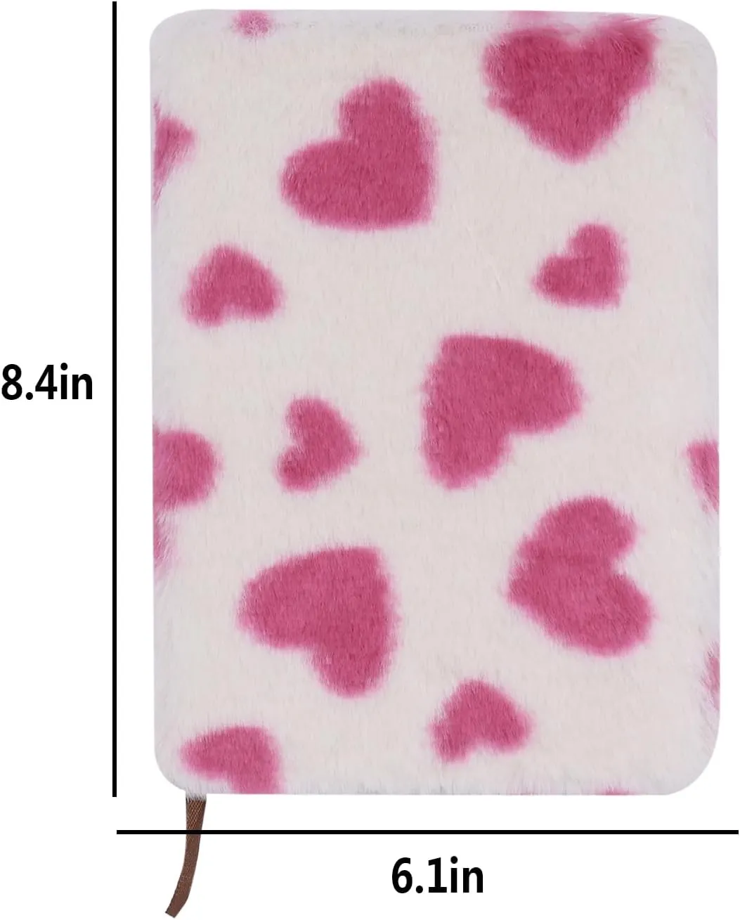 Starry Notebook Plush Diary for Girls Teens Fuzzy Journal Writing Pad A5 Lined 160 Pages