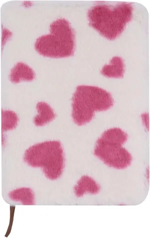 Starry Notebook Plush Diary for Girls Teens Fuzzy Journal Writing Pad A5 Lined 160 Pages
