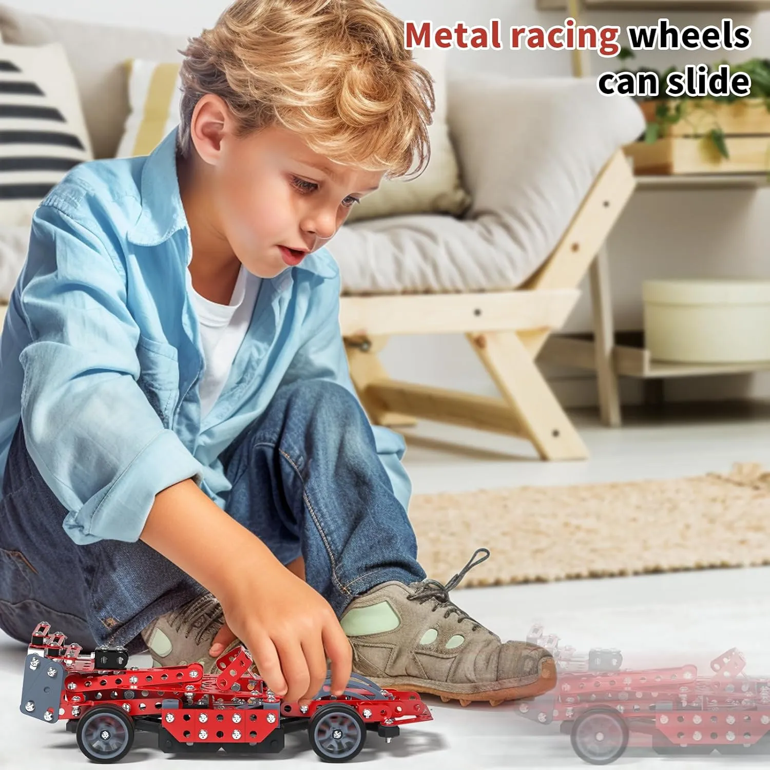 STEM Building Projects Toys - Model Car Kit DIY Building STEM Projects Toys for Kids Boys Girls Ages 8-12-16, Assembly Science Kit Model Car Birthday Gift Toys for Kids Boys 8 9 10 11 12 Years Old
