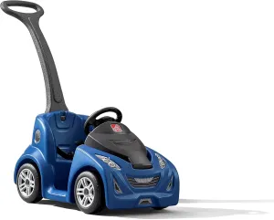 Step2 Push Around Buggy GT Kids Push Car, Ride On Toy, Stroller Substitute, Includes Seat Belt & Horn, Made of Durable Plastic, Max Weight 50 lbs., For Toddlers 1.5-3 Years Old, Blue