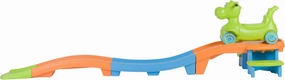 Step2 Dino Dash Up & Down Roller Coaster and Farther & Faster Coaster Track Expansion Pack Second Edition, Kids Ride on Toy, Push Car, Indoor/Outdoor Playset, 3 Feet of Track, Toddlers 2-5 Years Old
