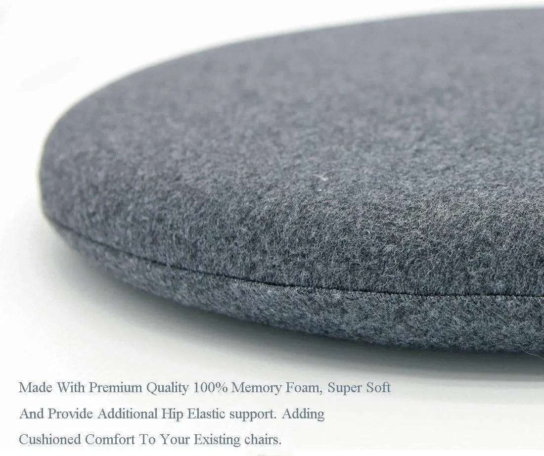 Stool Cushion Round 16in，Memory Foam Stool Cushions,Cotton Round Cushion mit Removable Cover Seat Pad for Wooden Dining Chairs
