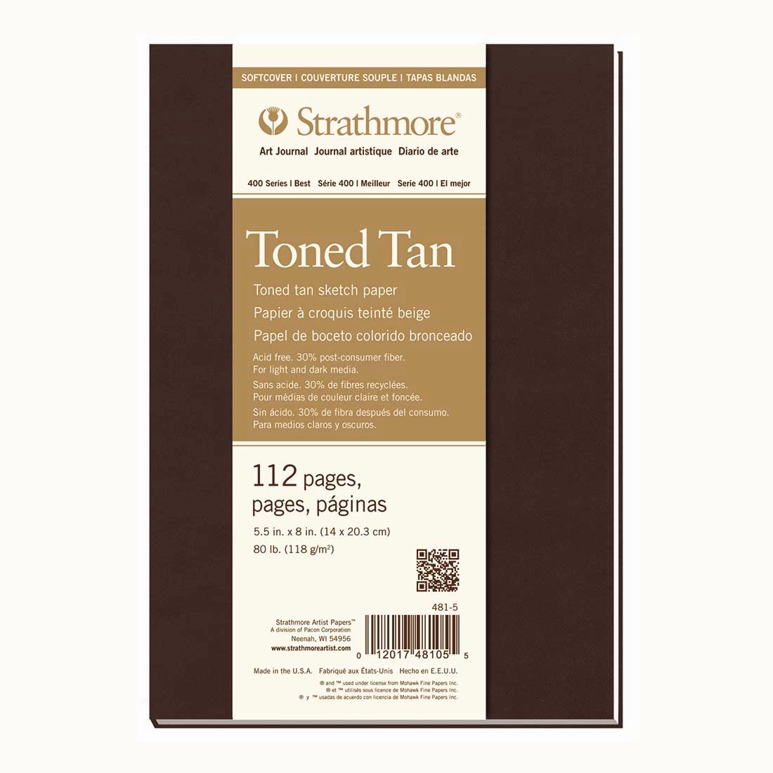 Strathmore 400 Toned Tan Journal
