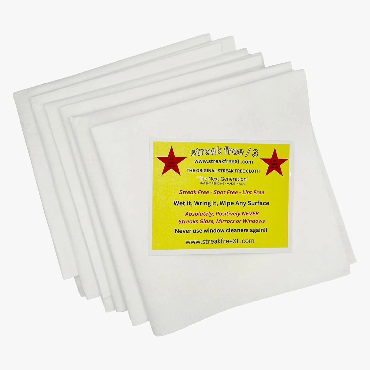 Streak Free Microfiber Cloth “As Seen on Tv” 6 Pack