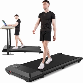 SupeRun Walking Pad, Under Desk Treadmill, 3 in 1 Portable Treadmill with Remote Control LED Display, 2.5 HP Quiet Walking Jogging Machine for Office Home Use, 300 Lbs Capacity