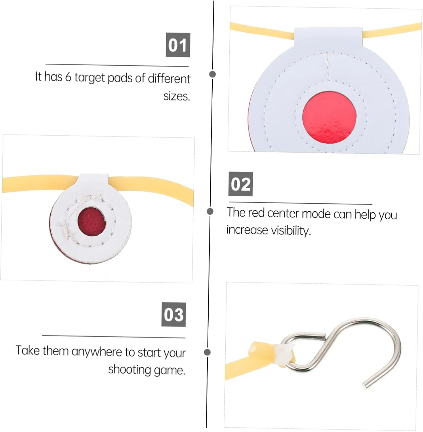 SUPVOX 2 Sets Bullseye Bag Super Fiber Portable White