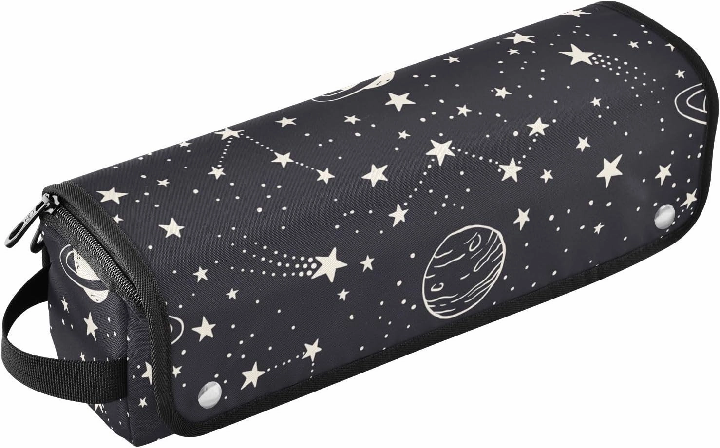 susiyo Space Planets Doodle Comets Stars Hair Tools Travel Bag for Curling Iron Hair Care Accessories Storage Pouch Womens Essentials