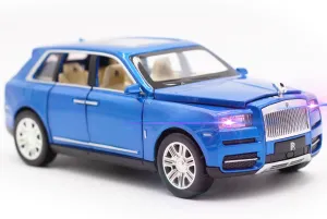 SUV Car Toys, Diecast Metal Model Retroactive Realistic Car Toys with Lights, Toy Trucks for Kids