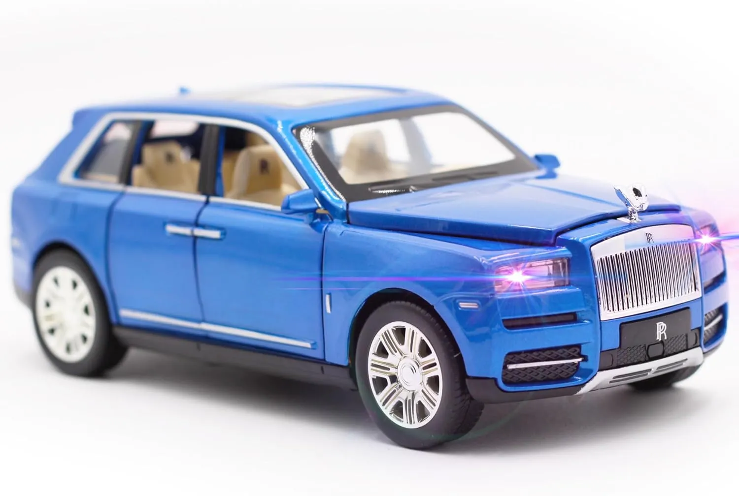 SUV Car Toys, Diecast Metal Model Retroactive Realistic Car Toys with Lights, Toy Trucks for Kids