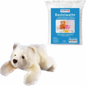 Sven 04513-1K Complete Kit with Plush Toy for Filling Yourself Approx. 28 cm   100 g of Polar Bear