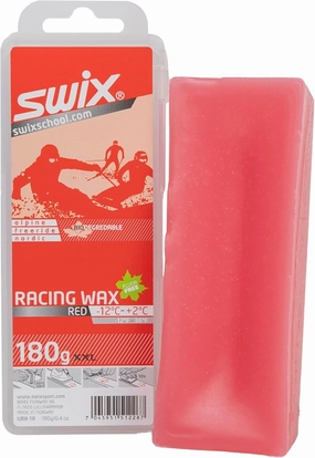 Swix Bio Degradable Ski/Snowboard Average Temperature Wax (180g Bar) , Red