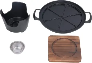 Tabletop Portable Grill, Small Barbecue Stove, Die Cast Aluminum, Ideal for Camping Picnic Gathering, One Person Outdoor Grill, to Assemble and, Durably Materials