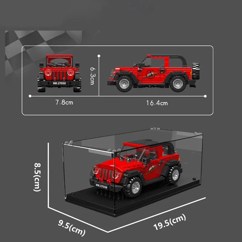 Tech Mini Wrangler Speed Car Champions Bricks Toy