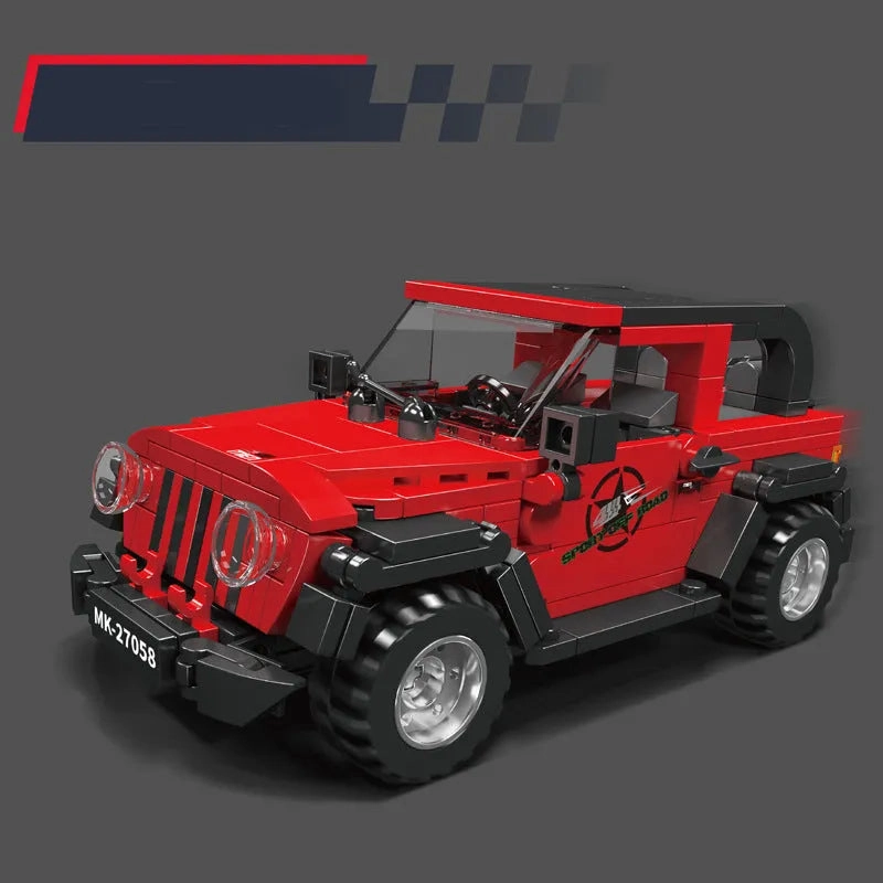 Tech Mini Wrangler Speed Car Champions Bricks Toy