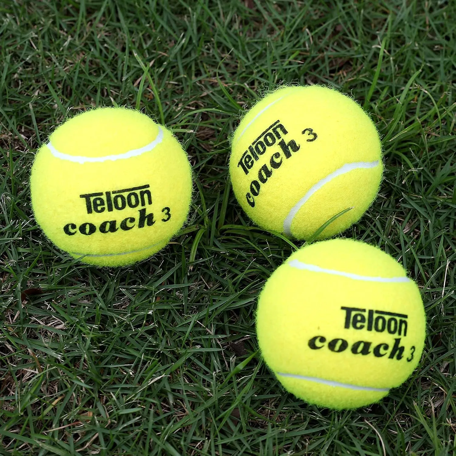 Teloon Pressure Training Tennis Balls-12 or 18 Count-Mesh Carry Bag，4 Colors Available，Pressureless Training Exercise Tennis Balls for Beginners.