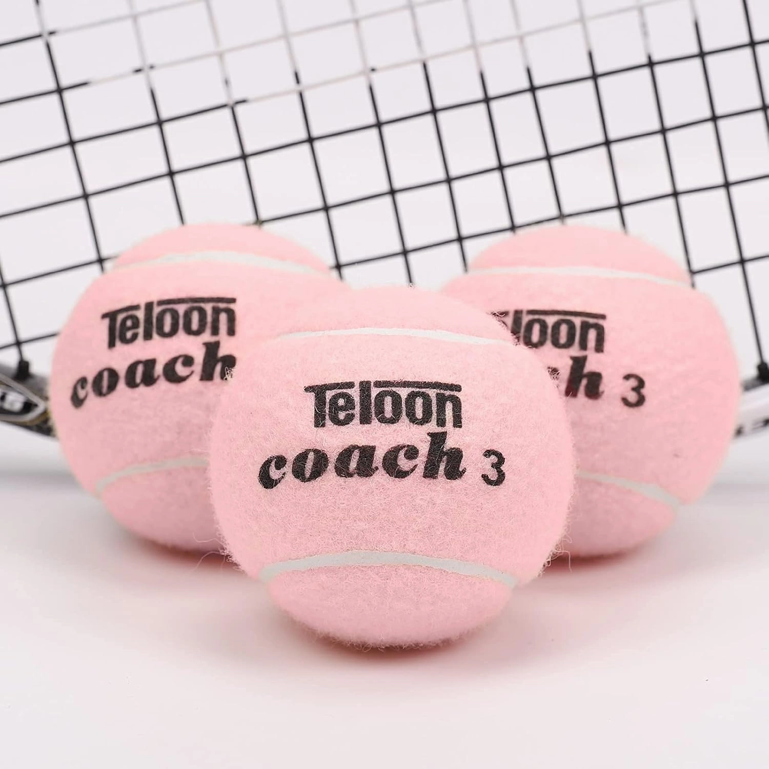 Teloon Pressure Training Tennis Balls-12 or 18 Count-Mesh Carry Bag，4 Colors Available，Pressureless Training Exercise Tennis Balls for Beginners.
