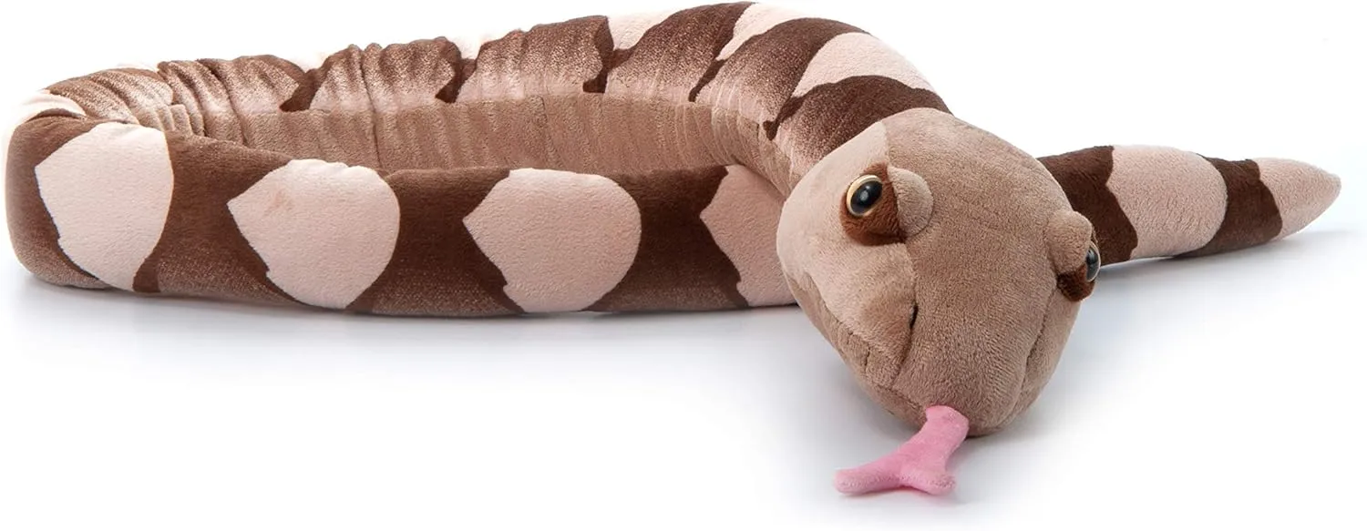 The Petting Zoo Copperhead Snake Stuffed Animal, Gifts for Kids, Snake Plush Toy 54 inches