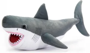 The Petting Zoo Megalodon Stuffed Animal Plushie, Gifts for Kids, Dinosaur Animals, Grey Dinosaur Plush Toy 32 inches
