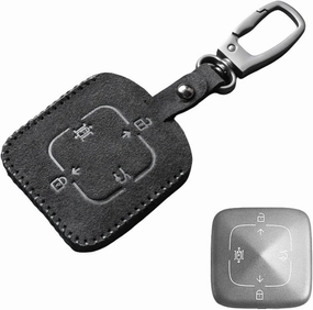 The Compatible For Extremely Krypton 001 Key Case ZEEKR 009 Car NFC Card Case Bag Turned Fur Key Case Buckle(Style 2)