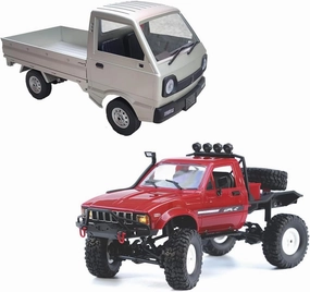 The perseids RC Truck 1/16 RC Rock Crawler 2.4G 4WD Remote Control Offroad Car RC Semi Trucks and Trailer All Terrain Cars, RC Pickup Truck Racing Climber Vehicles RTR Ideal Gift(WPL C14 WPL C34)