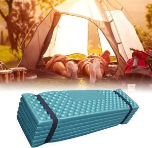 Thickened Double Egg Crate Foldable PVC Sleeping Mat, Portable Pad for Indoor and Outdoor Use