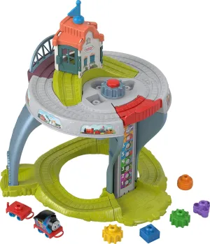Thomas & Friends Toddler Toy My First Train Table with Track, Cargo Stacking & Fine Motor Activities for Kids Ages 18  Months