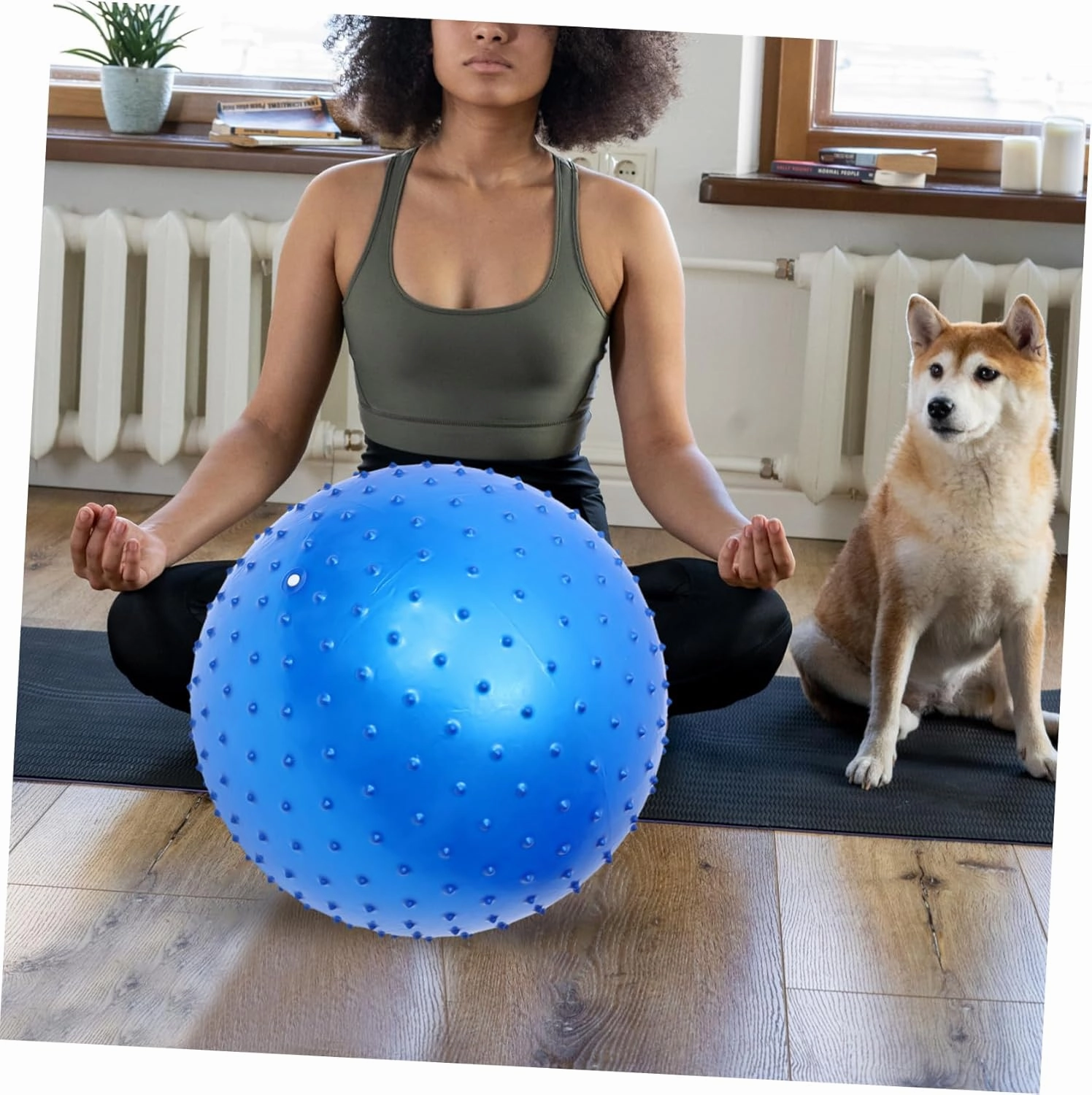 Thorn Ball Yoga Massage Ball Yoga Ball Calming Ball Big Inflatable Ball Sensory Ball Deep Tissue Massage
