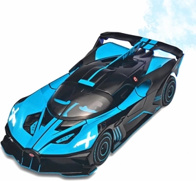 Toddler Car Toys 1/24 Diecast Cars Compatible for Bolide Model Car Collection,Spray Bolide Toy Car for Boys,Pull Back Cars with Light and Sound,Toy Cars for Boys Age 4-7（Blue）