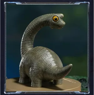 TONGSHIFU Mini Brass Dinosaur Model Brachiosaurus Figure GK Decor Gift