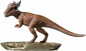 TONGSHIFU 1:20 Scale Pachycephalosaurus Model Brass Dinosaur Statue GK Collector Animal Decor Gift for Adult