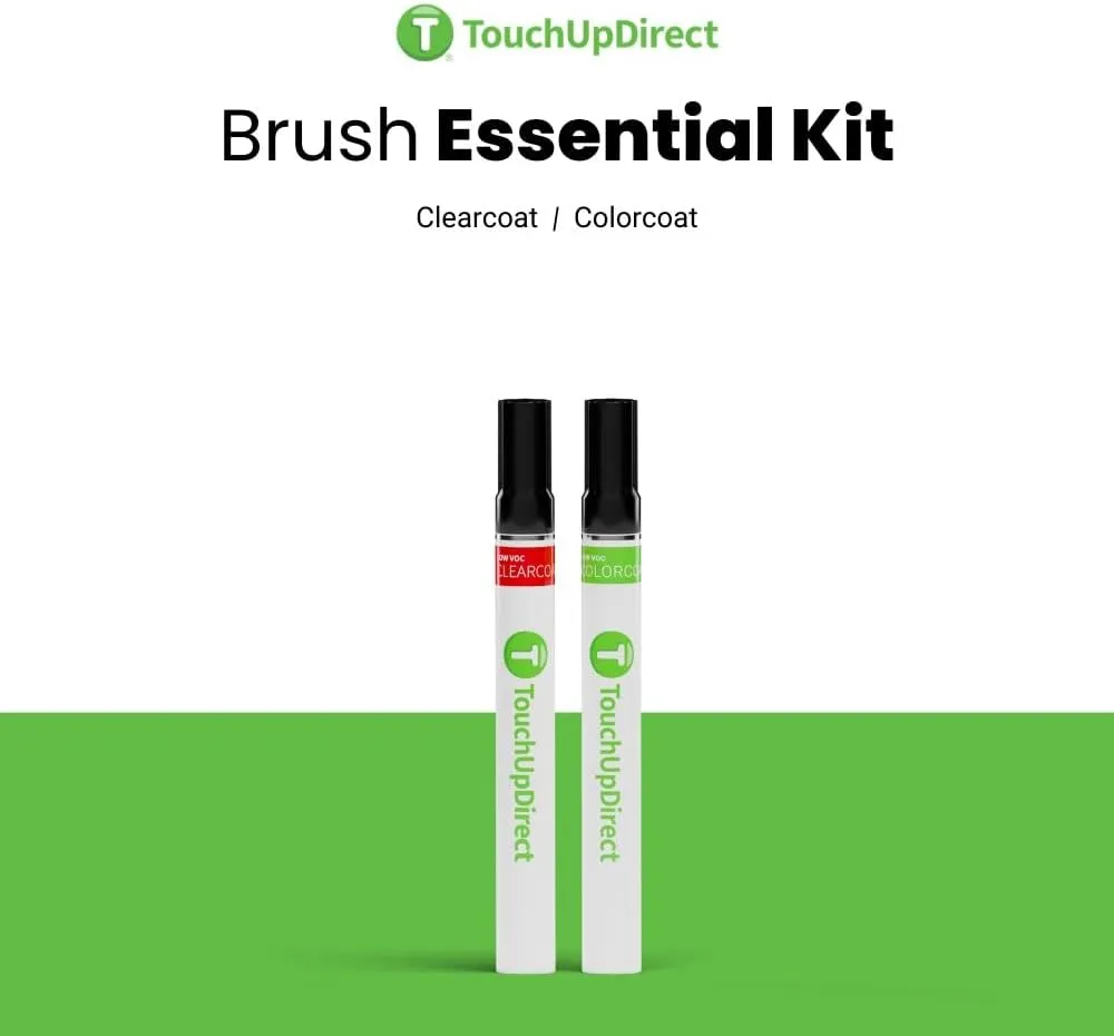TouchUpDirect K1X Crystal White Pearl Tricoat for Subaru Exact Match Touch Up Paint Brush - Essential Package