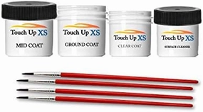 TouchupXS-Perfect Match for Subaru Forester K1X Crystal White Pearl 1oz Combo Touch Up Kit with Surface Cleaner