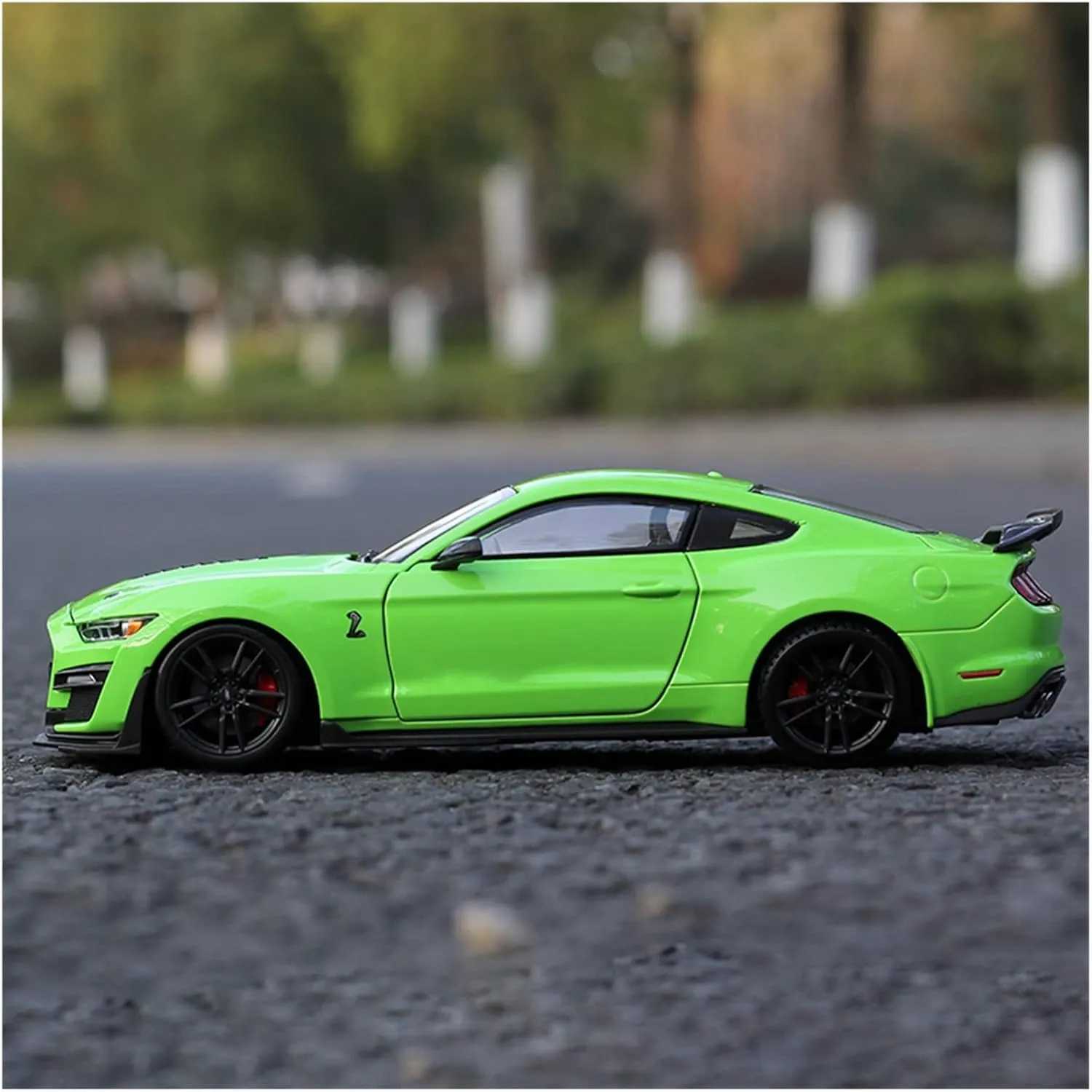Toy car Model 1:24 for Ford Mustang Shelby GT500 Supercar Alloy Car Model Diecasts Collect Car Toy Boy Gifts (Color : Orange)