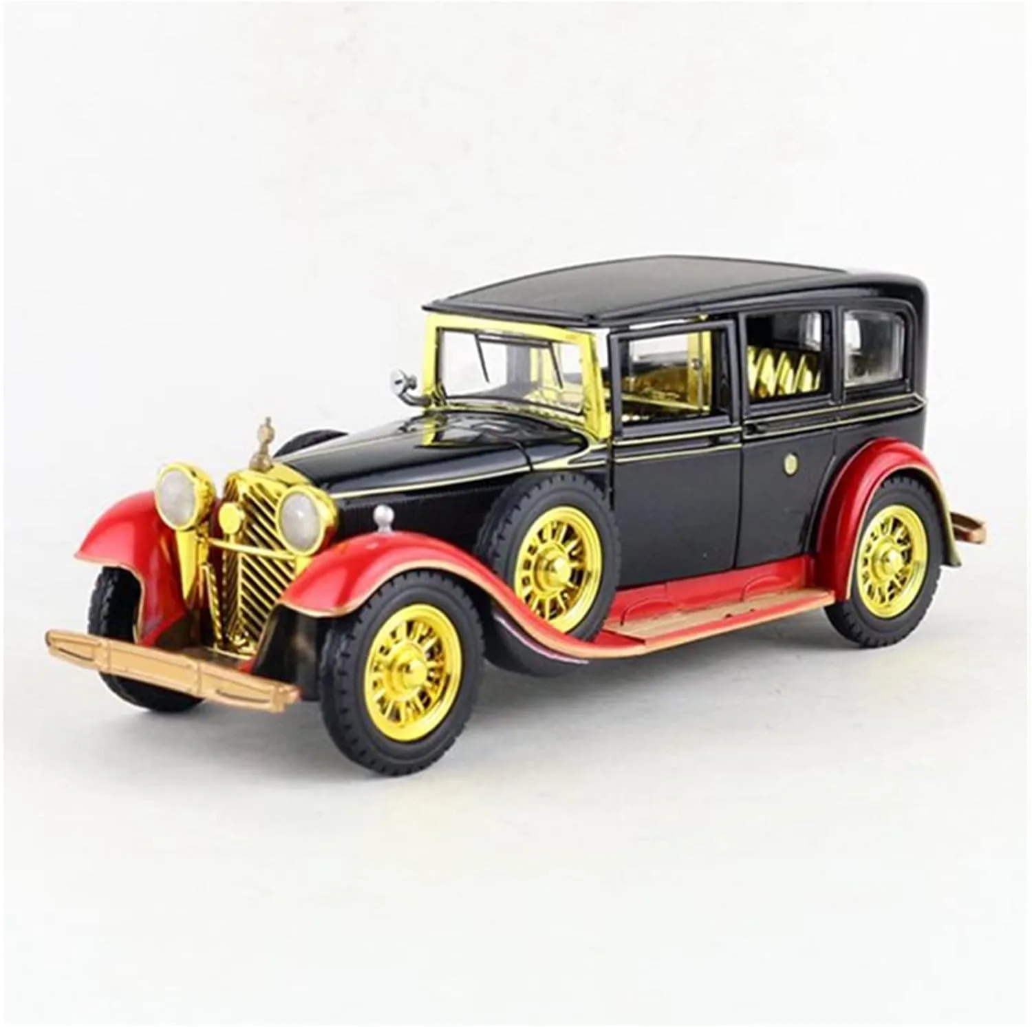 Toy car Model 1:28 for Retro Classic Car Alloy Car Model Diecasts Toy Old Car Model Collection Ornament Kids Gift (Color : A)