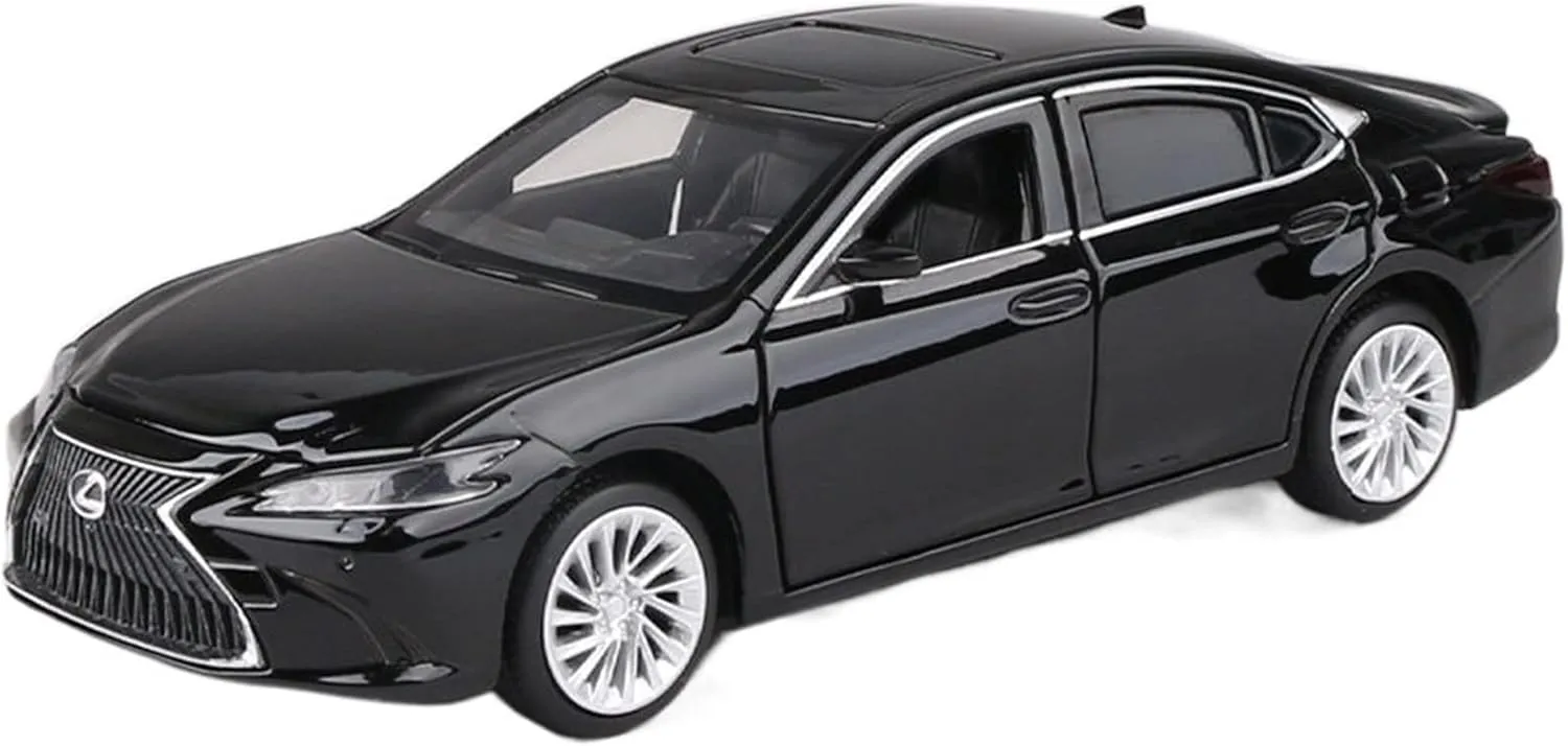 Toy car Model 1:32 for Lexus ES300 Coupe Simulation Toy Car Model Alloy Toys Collection Gift Off-Road Car Kids (Color : Black)