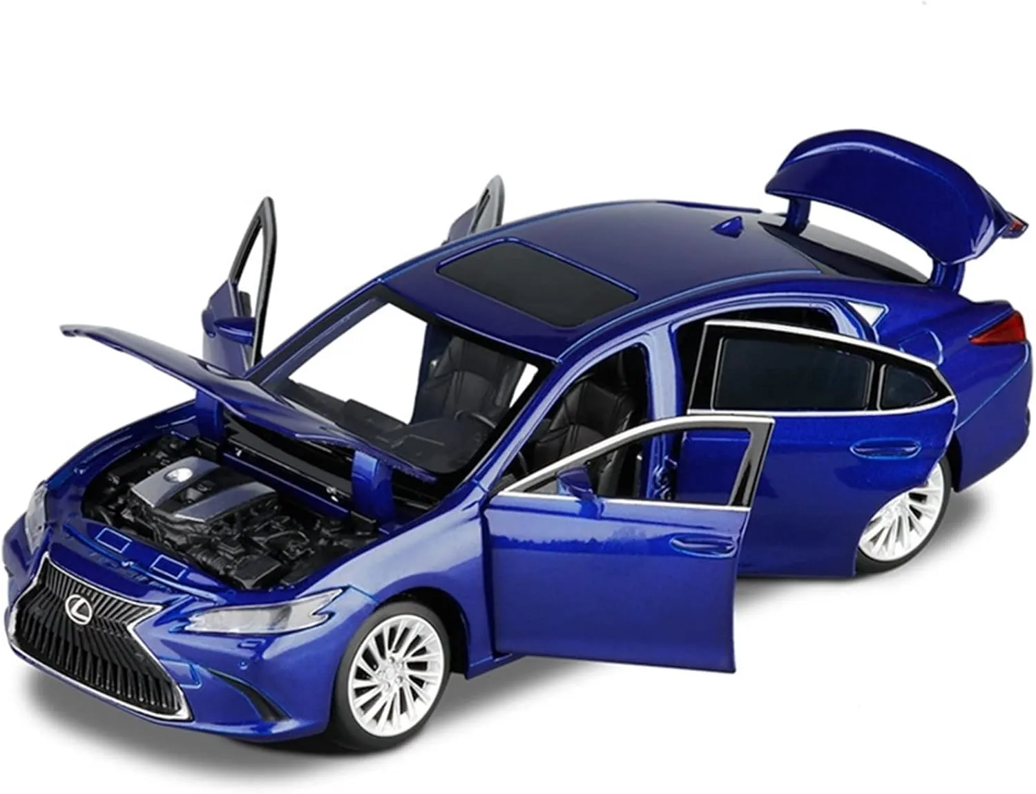 Toy car Model 1:32 for Lexus ES300 Coupe Simulation Toy Car Model Alloy Toys Collection Gift Off-Road Car Kids (Color : Black)