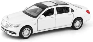 Toy car Model 1/32 for Maybach S650 High Simulation Car Model Diecast Car Zinc Alloy Toys with Light Car Toy Gift (Color : D4)