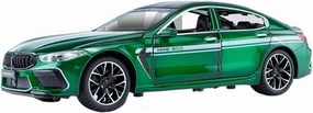 Toy car Model 1:24 for BMW M8 Manhart Metal Toy Alloy Car Diecasts Toys for Children (Color : Green)