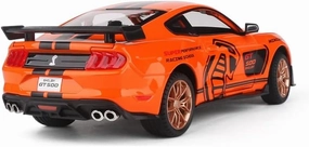 Toy car Model 1:24 for Ford Mustang Shelby GT500 Alloy Car Model Diecasts Toy for Children (Color : Orange)